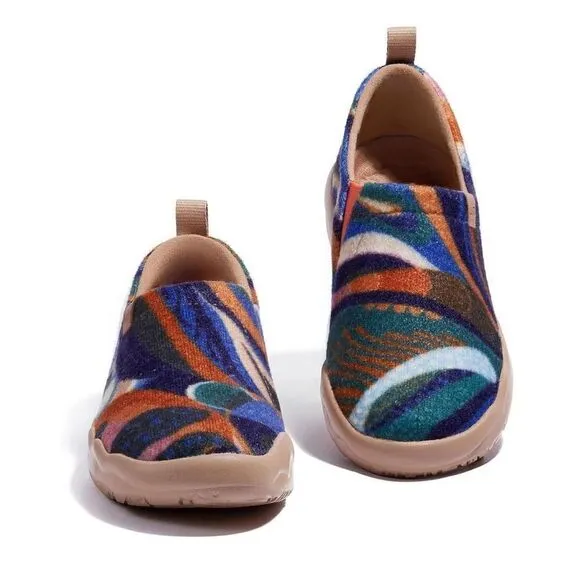 UIN Women's Walking Shoes Slip On Casual Sneaker Toledo (Thinking Space )133
