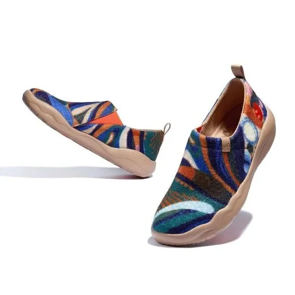 UIN Women's Walking Shoes Slip On Casual Sneaker Toledo (Thinking Space )133