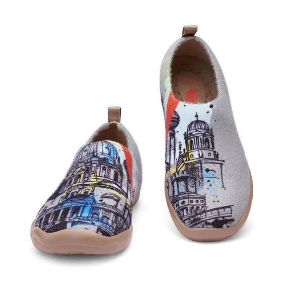 UIN Women's Walking Shoes Slip On Casual Sneaker Toledo (Berlin Impression)