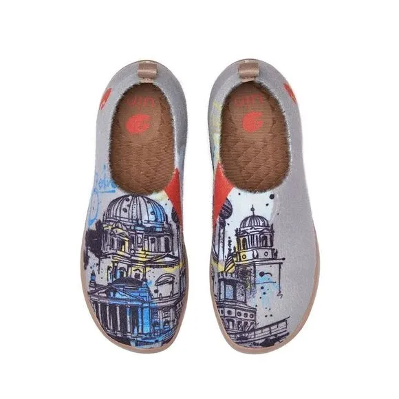 UIN Women's Walking Shoes Slip On Casual Sneaker Toledo (Berlin Impression)