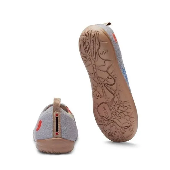 UIN Women's Walking Shoes Slip On Casual Sneaker Toledo (Berlin Impression)