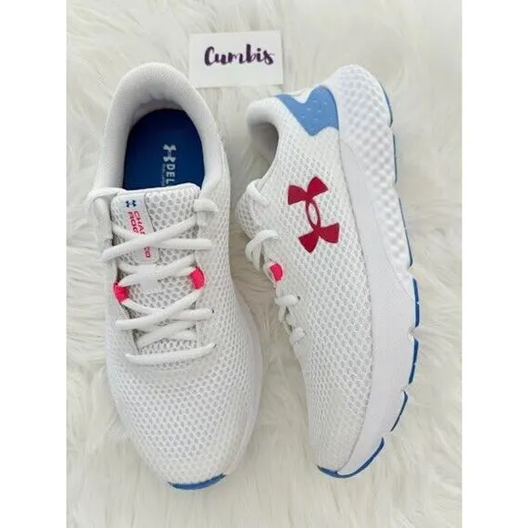 Under Armour Charged Rogue 3 IRID Women's 8.5 White Running Shoes Sneakers NEW