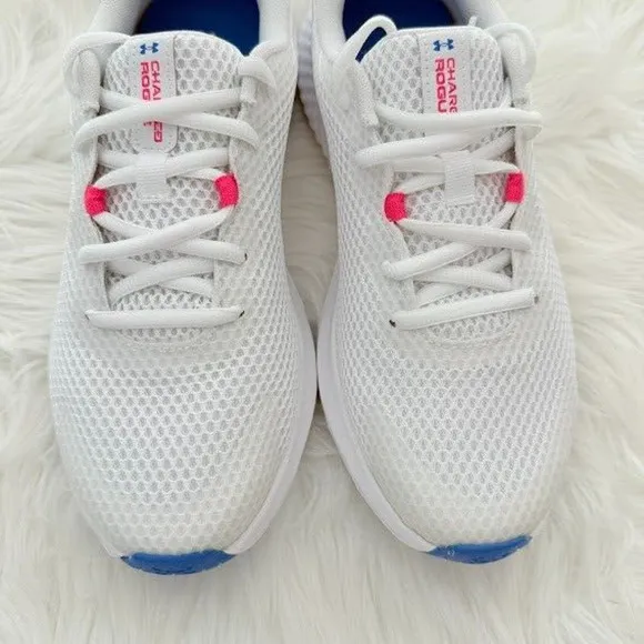 Under Armour Charged Rogue 3 IRID Women's 8.5 White Running Shoes Sneakers NEW