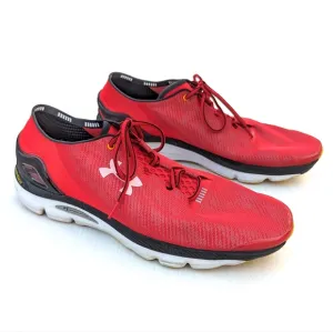 UNDER ARMOUR Charged Speedfoam Gemini men's red lace-up trail running shoes
