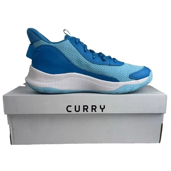Under Armour Curry 3Z7 Men Size 12 Womens 13.5 Blue Sneakers Warriors Basketball