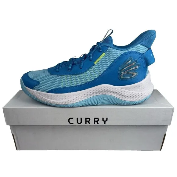 Under Armour Curry 3Z7 Men Size 12 Womens 13.5 Blue Sneakers Warriors Basketball