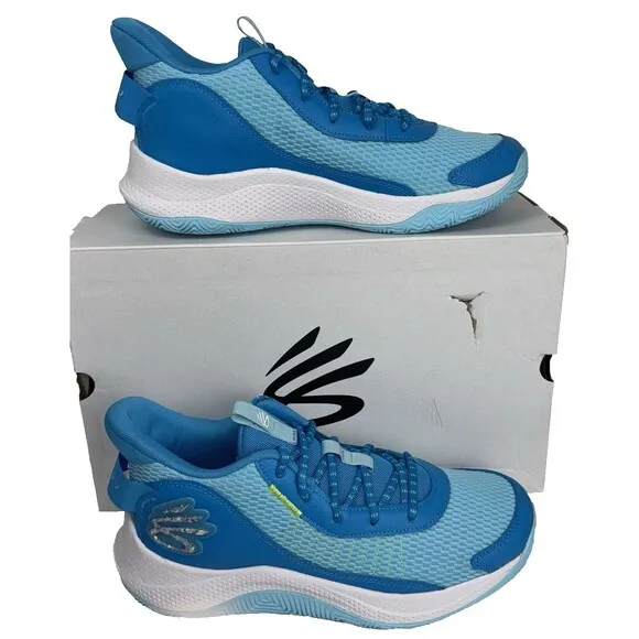 Under Armour Curry 3Z7 Men Size 12 Womens 13.5 Blue Sneakers Warriors Basketball
