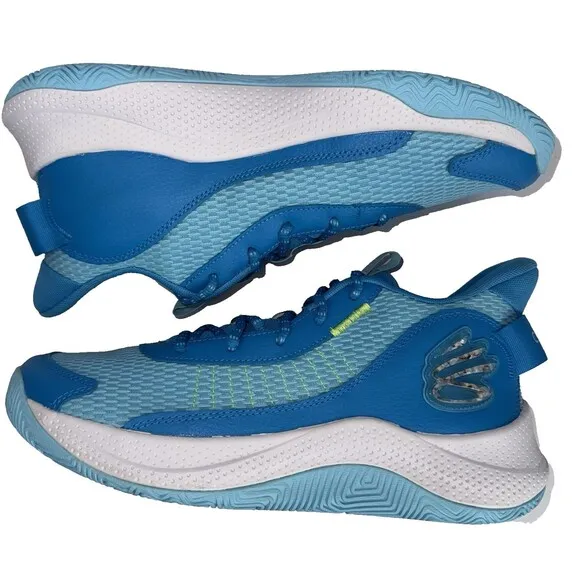 Under Armour Curry 3Z7 Men Size 12 Womens 13.5 Blue Sneakers Warriors Basketball