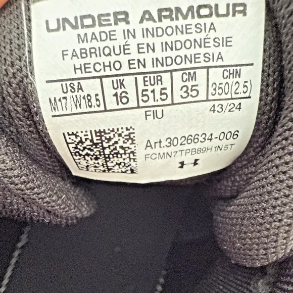 Under Armour JET '23 Men's Size 17 Basketball White/Black Shoes 3026634-006 New