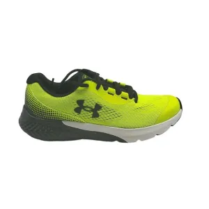 Under Armour Kids Charged Rogue 4 Running Shoes Neon Yellow &amp; Black Size 6Y