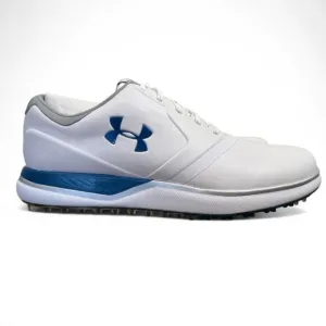 Under Armour Men’s Golf Shoes White Blue Size 9 US | Model 1297176-101