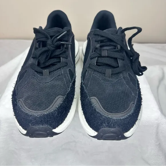 Under Armour Mens Size 10.5 HOVR Phantom 4 Luxe Black-White Quartz 3027874-001