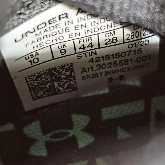 Under Armour UA HOVR Ridge Trek Trail Running Shoe 3025581-001 - Men's Size 10