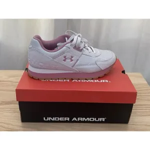 Under Armour Women’s Essential Runner Shoes Size 7 White Clay Pink Elixir