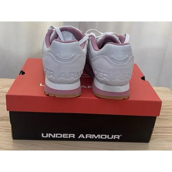 Under Armour Women’s Essential Runner Shoes Size 7 White Clay Pink Elixir
