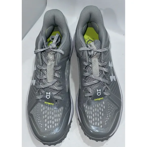 Under Armour  Yard Turf - Size 8.5 Men's Baseball Shoes Grey 3025593-102 NEW
