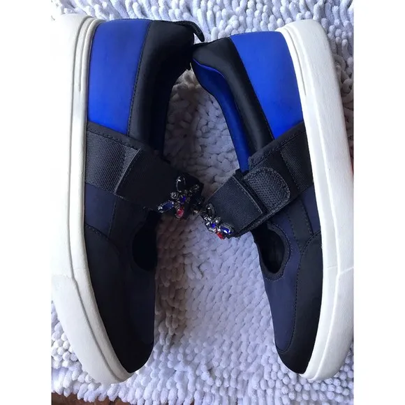 VANELi Oldys Embellished Colorblock Sneaker Navy Gems 7 N Narrow mary jane shoes