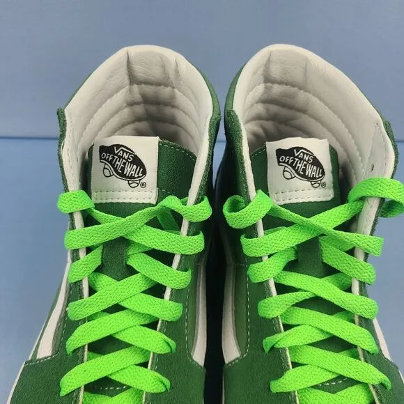 Vans Sk8-Hi Mens Size 7 Canvas Suede Skate Shoes Sneakers Deep Green VN0A38GEUKV