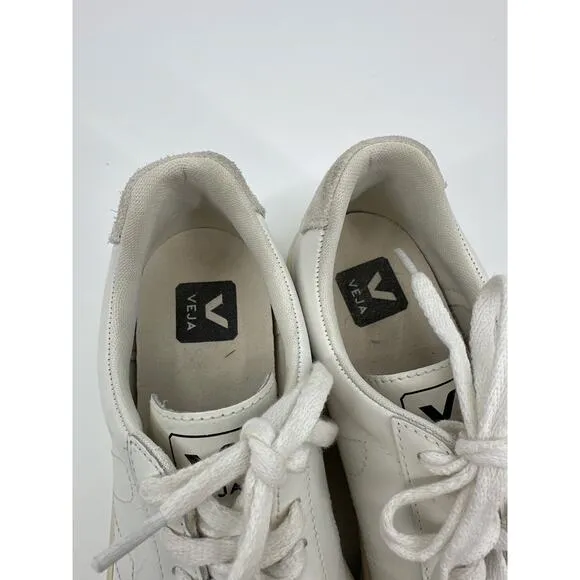 Veja Esplar Sneaker in Extra White Sable leather Size 37/ US 6