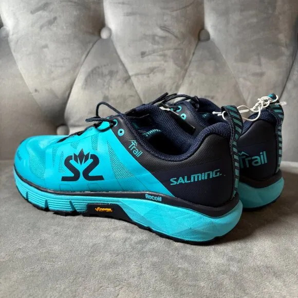 Vibram Salming‎ Trail 6 Trail Blue Running Shoes Size 6.5 NEW