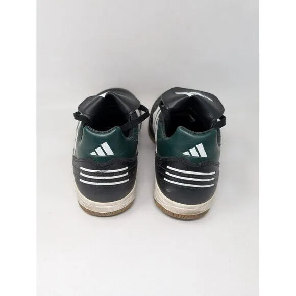 Vintage Adidas Soccer Turf Sneakers Shoes Black Leather Men's Size‎ 8 Y2K 90s 99
