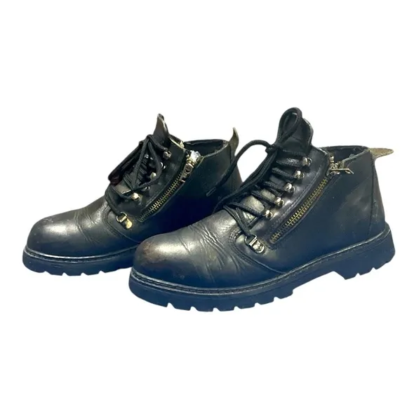 Vintage Harley-Davidson Shoes Black Leather Women's Size 7