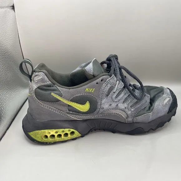 VTG 1997 OG Nike Terra Humara Womens 8 Gray Green Off Road Trial Running 605076
