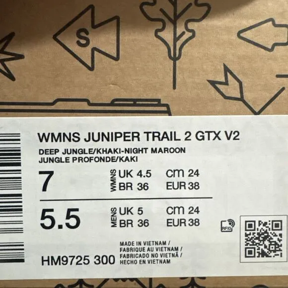Women Nike Juniper Trail 2 GTX V2 Running Shoes Size 7 Green Grey HM9725 300