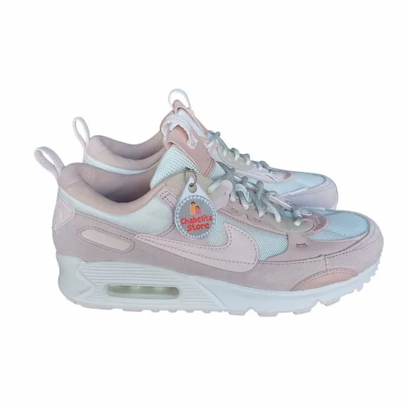 ⭐Women Shoes Sz 9.5 Nike Air Max 90 Futura Barley Rose Pink Sneakers DM9922-104