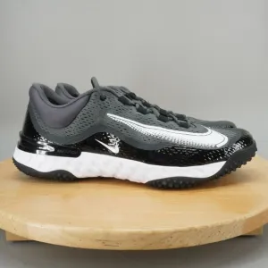 Womens 10 / Mens 8.5 - Nike Alpha Huarache Elite 4 Turf Baseball Shoes Black NEW