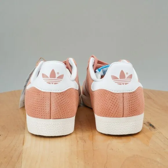 Womens 6 / Mens 5 - Adidas Gazelle Shoes Wonder Clay White Casual Sneakers NEW