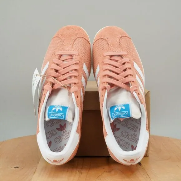 Womens 6 / Mens 5 - Adidas Gazelle Shoes Wonder Clay White Casual Sneakers NEW