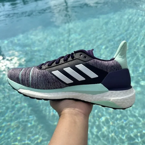WOMEN'S adidas Solar Glide Grey Clear Mint Running Shoes D97447