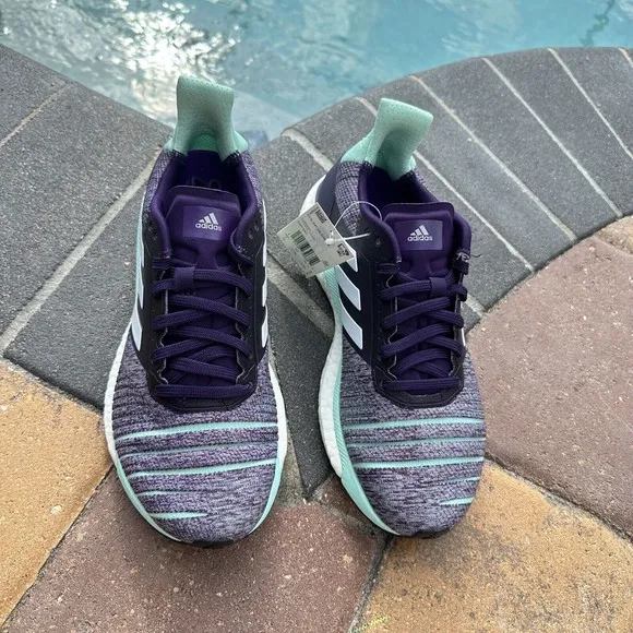 WOMEN'S adidas Solar Glide Grey Clear Mint Running Shoes D97447