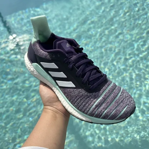 WOMEN'S adidas Solar Glide Grey Clear Mint Running Shoes D97447