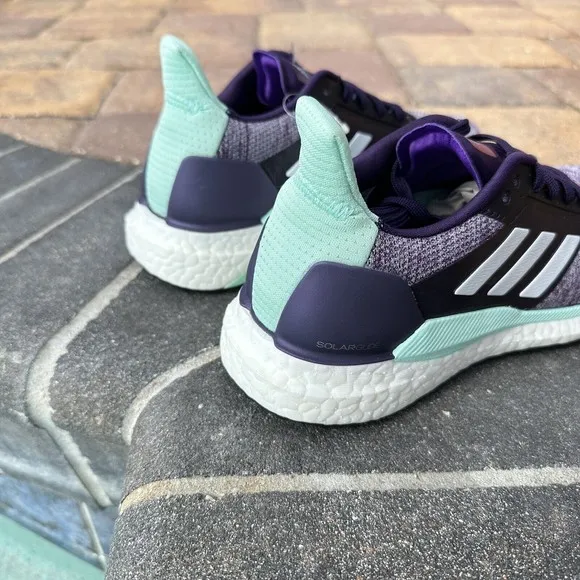 WOMEN'S adidas Solar Glide Grey Clear Mint Running Shoes D97447