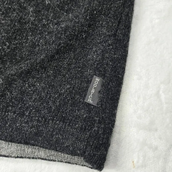 Woolrich Dark Grey Heather 85% Wool Pullover Sweater Men's Size XL Long Sleeve