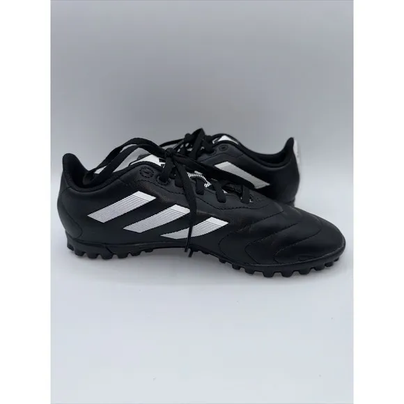 Youth Size 5 ADIDAS GOLETTO VIII TF J CORE BLACK/WHITE TURF SOCCER SHOES GY5781