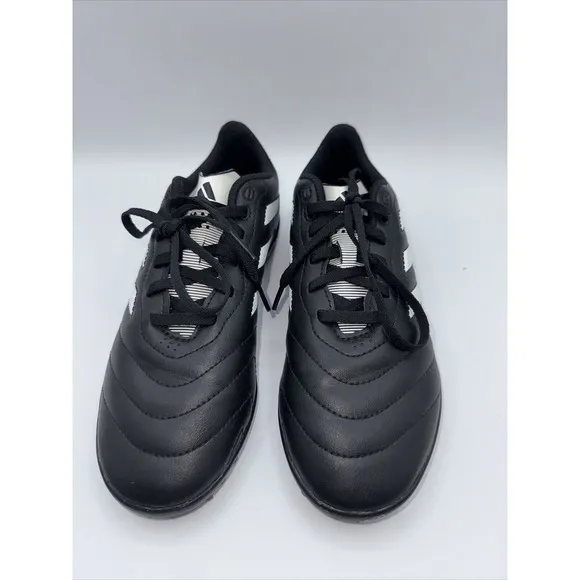 Youth Size 5 ADIDAS GOLETTO VIII TF J CORE BLACK/WHITE TURF SOCCER SHOES GY5781