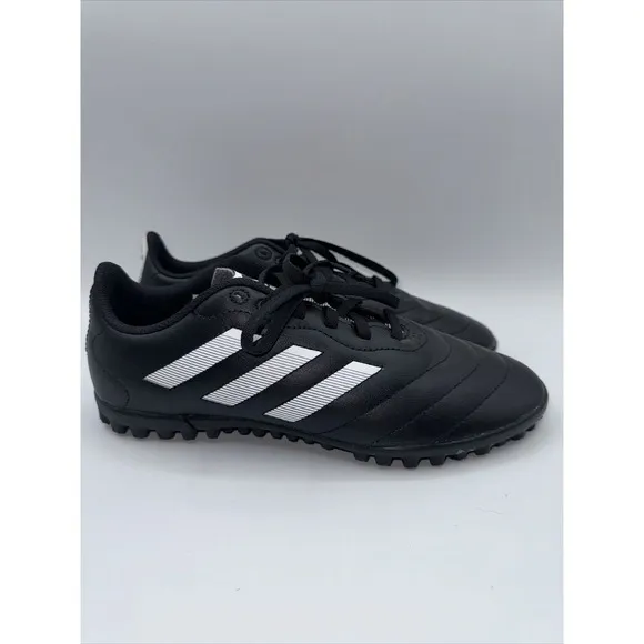 Youth Size 5 ADIDAS GOLETTO VIII TF J CORE BLACK/WHITE TURF SOCCER SHOES GY5781