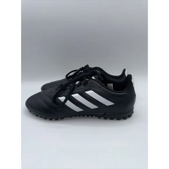 Youth Size 5 ADIDAS GOLETTO VIII TF J CORE BLACK/WHITE TURF SOCCER SHOES GY5781