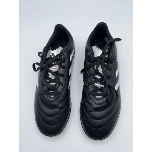 Youth Size 5 ADIDAS GOLETTO VIII TF J CORE BLACK/WHITE TURF SOCCER SHOES GY5781