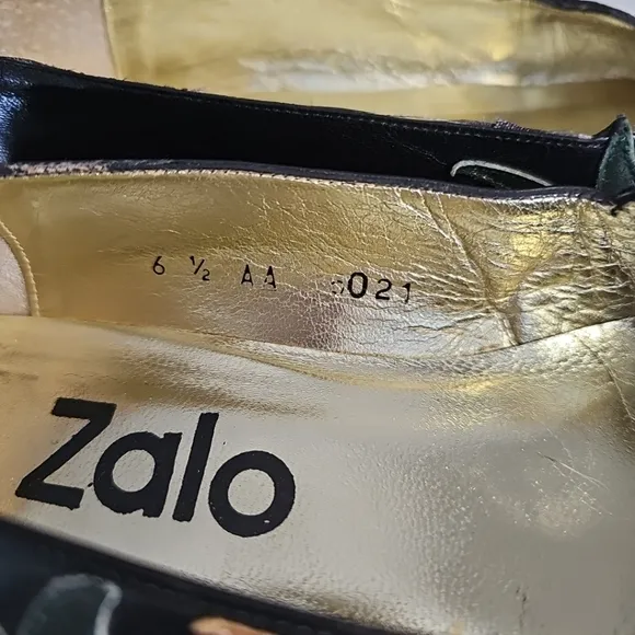 Zalo Rare VINTAGE Layered Embossed LEATHER Mallard DUCKS in grass 6.5 AA